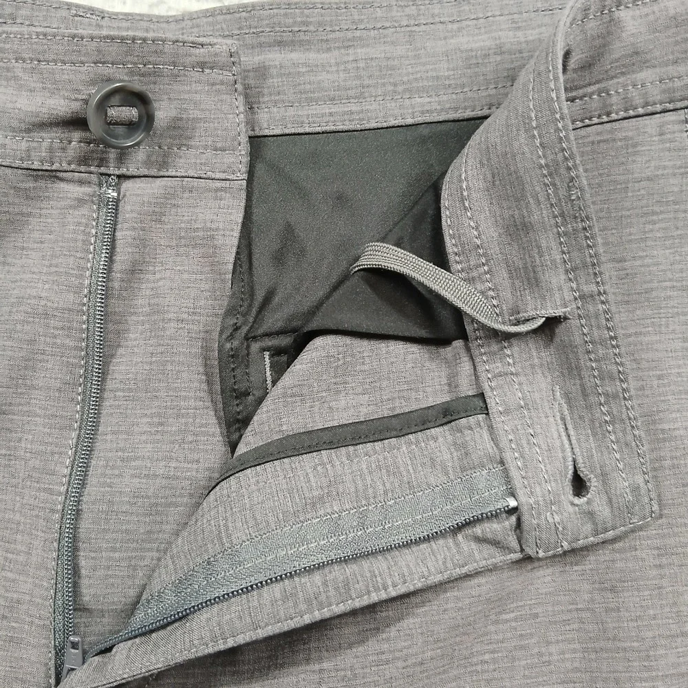 PGA Tour Men's Golf Shorts Size 34‎ Grey Heathered Performance Active EUC